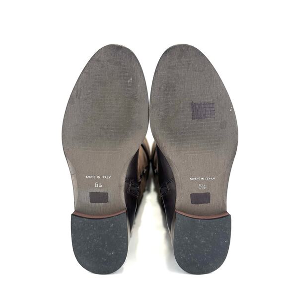 Garnet Hill Charity Italian Over-The-Knee Riding Boot Sz 6.5 Brown Suede/Leather - Picture 7 of 16